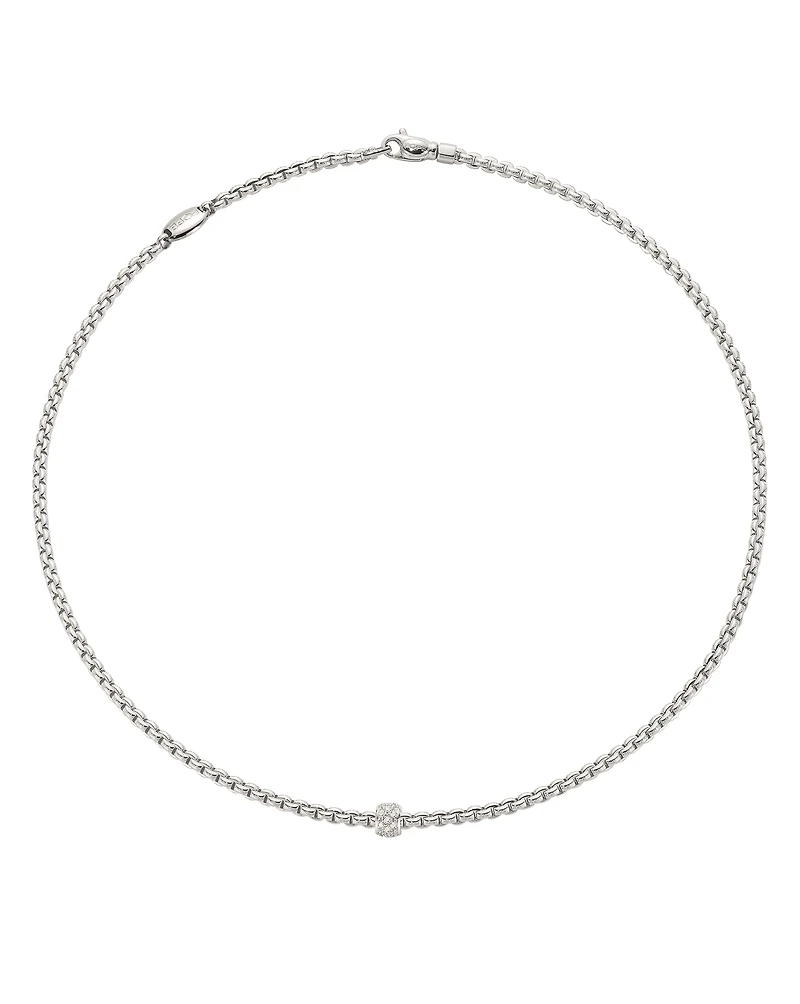 Shop 18 carat gold necklace with gold and diamond pave’ pendant in Canada | La Maison Monaco