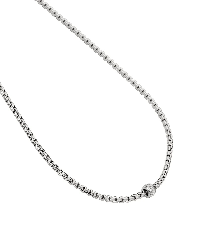 Shop 18 carat gold necklace with gold and diamond pave’ pendant in Canada | La Maison Monaco