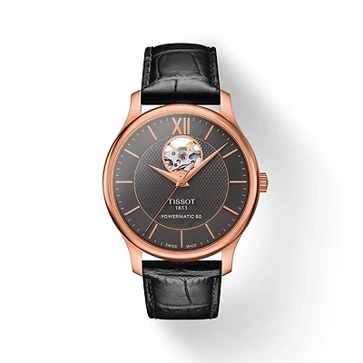Shop tissot tradition powermatic 80 open heart in Canada | La Maison Monaco