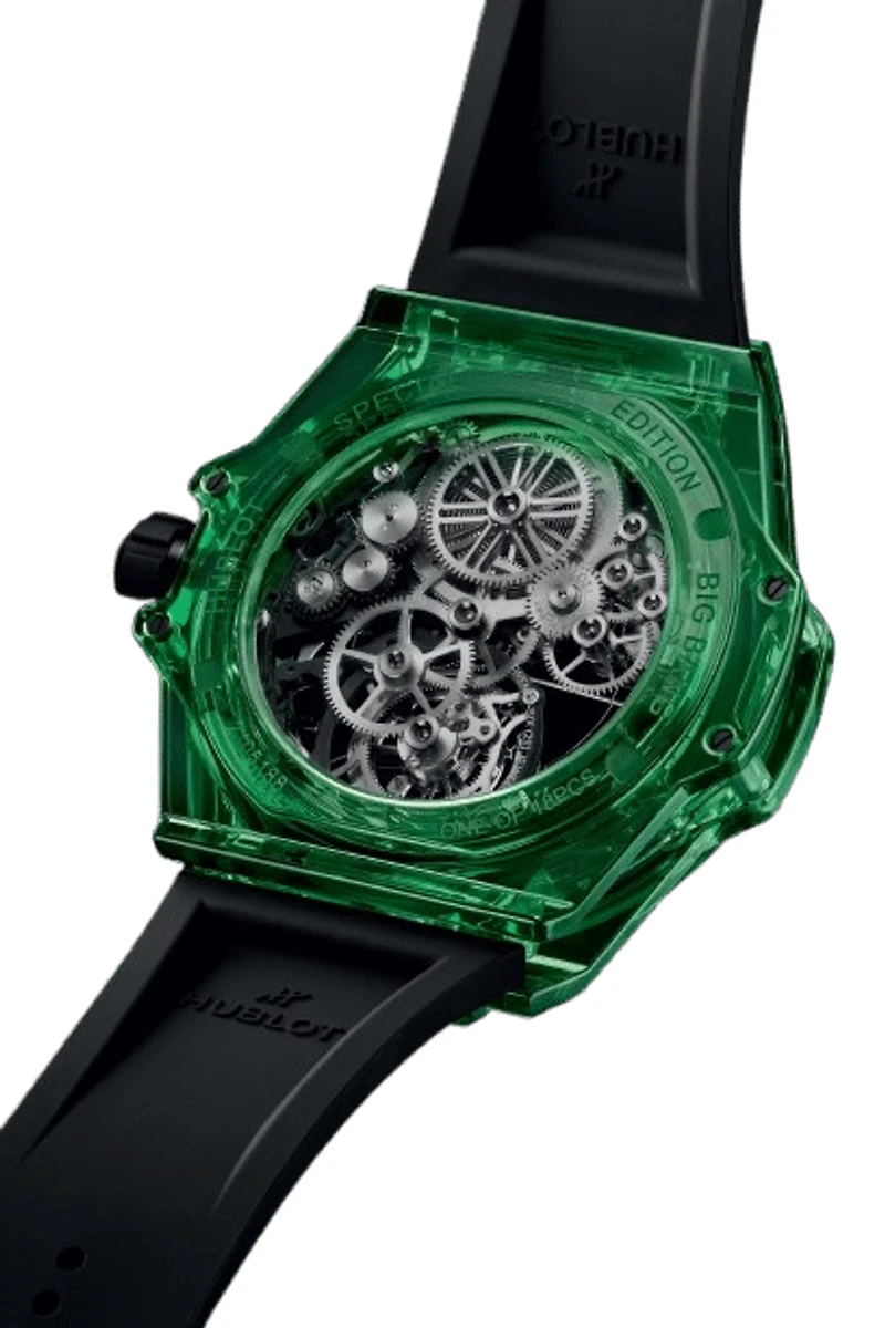 Shop big bang tourbillon automatic green saxem 44mm in Canada | La Maison MonacoShop