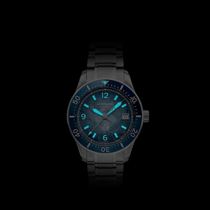 Shop montblanc iced sea automatic date 0 oxygen in Canada | La Maison Monaco
