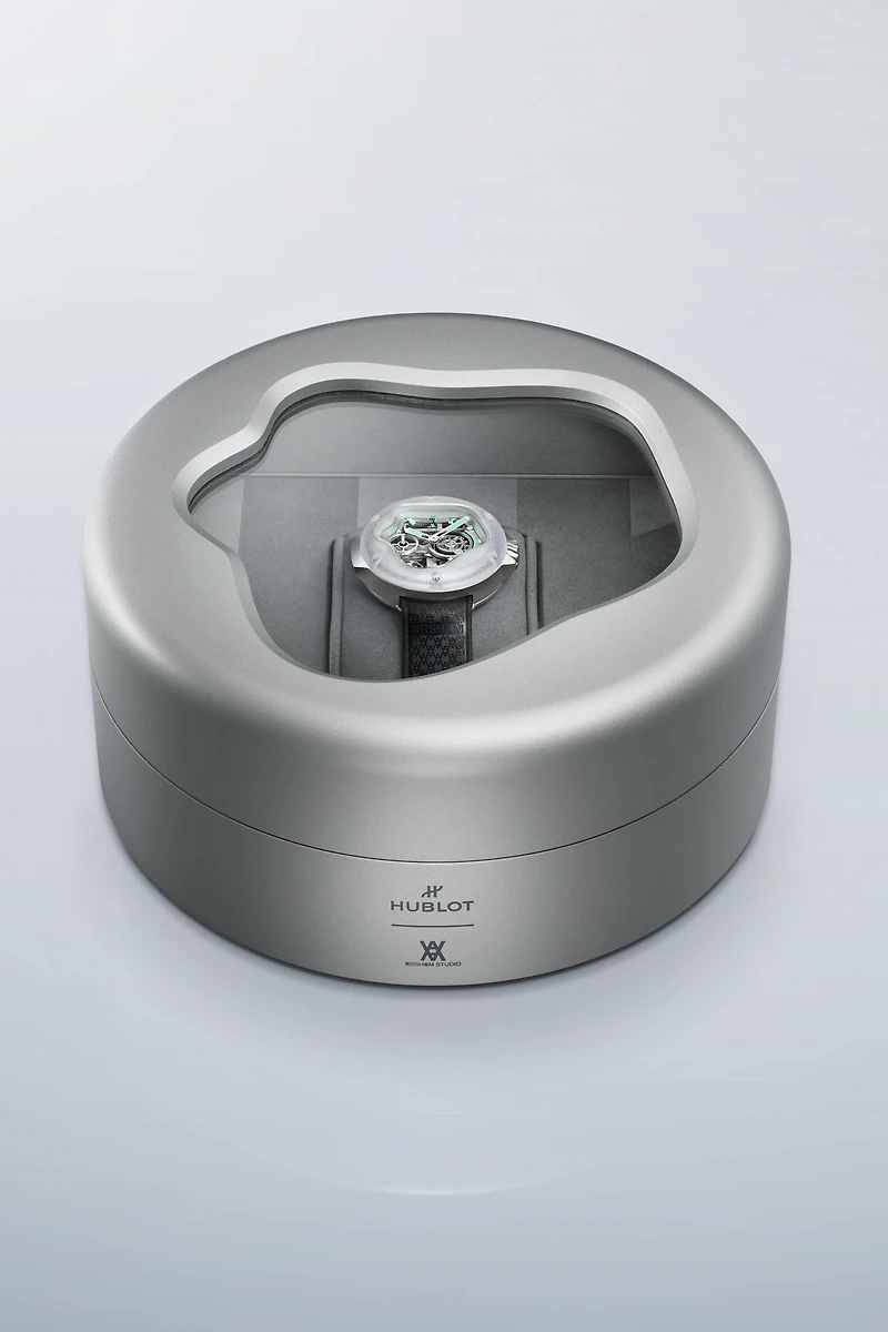 Shop mp-17 meca-10 arsham splash titanium sapphire 42mm in Canada | La Maison Monaco