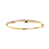 BRACELET EN OR 10K AVEC RHODIUM