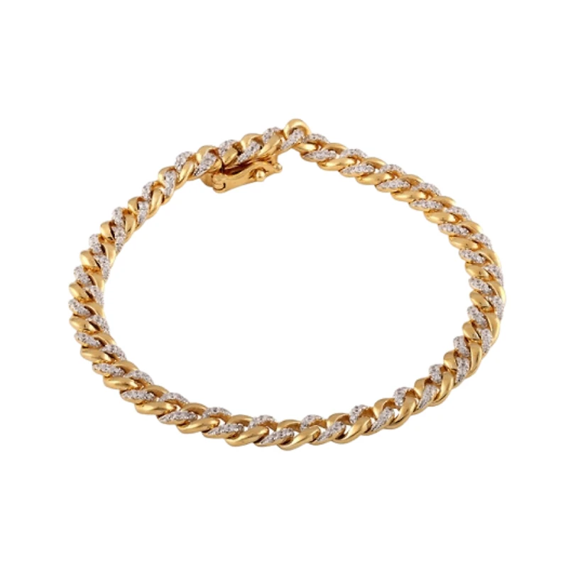 10K YELLOW GOLD BRACELET - 7''