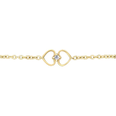 BRACELET À DIAMANTS EN OR 10K