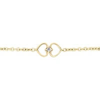 BRACELET À DIAMANTS EN OR 10K
