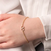 BRACELET À DIAMANTS EN OR 10K