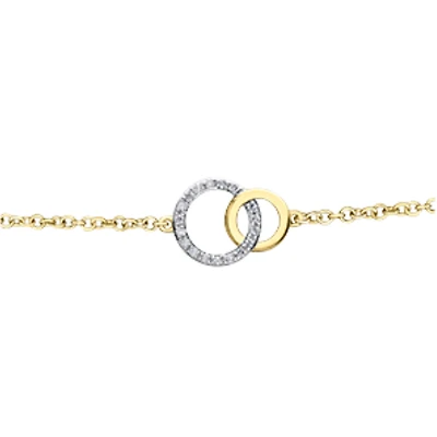 BRACELET À DIAMANTS EN OR 10K
