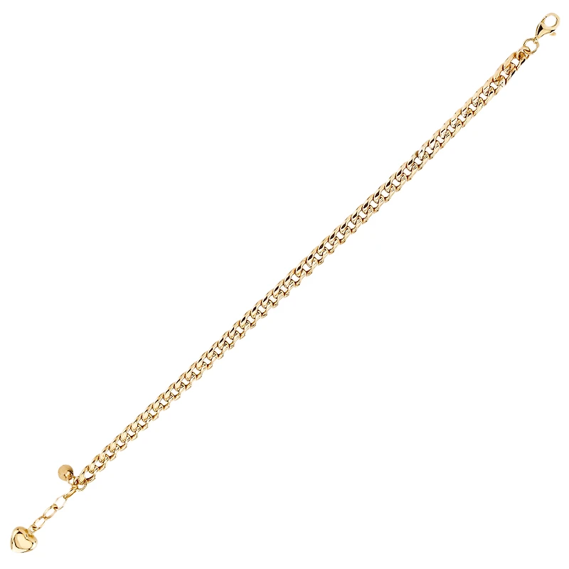 10K GOLD CURB BRACELET - 8.25’’