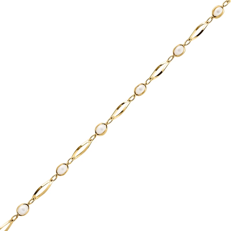 10K YELLOW GOLD BRACELET - 7.50''