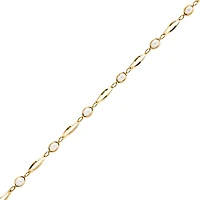 10K YELLOW GOLD BRACELET - 7.50''