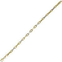 BRACELET OR 2 TONS 10K - 7.25''