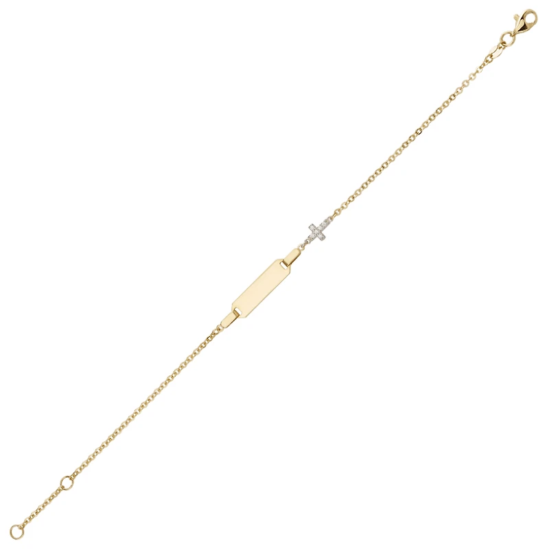 10K YELLOW GOLD BRACELET - 7.25 "