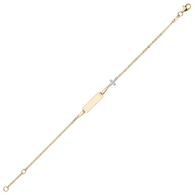10K YELLOW GOLD BRACELET - 7.25 "