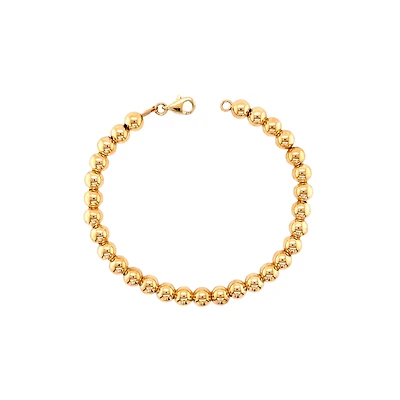 10K GOLD BRACELET - 7.25 "