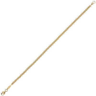 10K YELLOW GOLD BRACELET - 7.25''