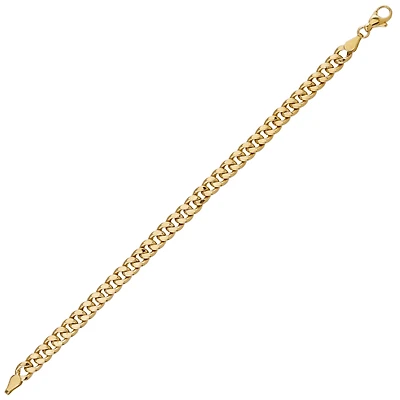 10K GOLD BRACELET - 7.25''X6.8MM