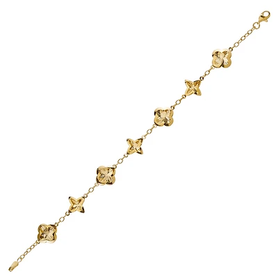 10K YELLOW GOLD BRACELET - 7.25 "