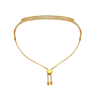 10K GOLD BRACELET WITH ZIRCONS