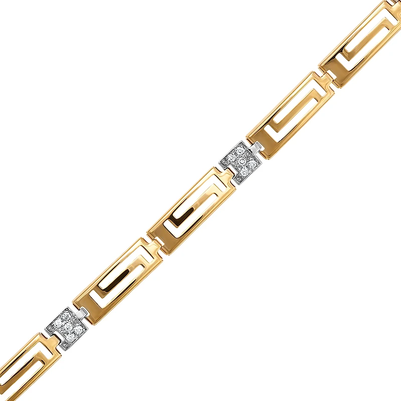 10k 2-tone gold bracelet