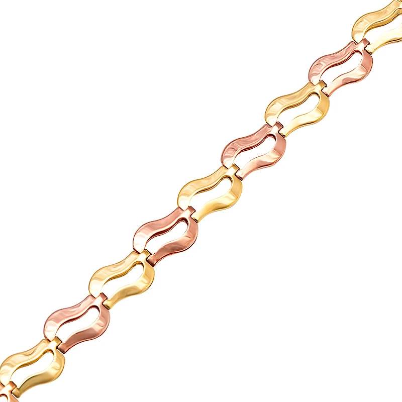 2 TONE 10K GOLD BRACELET