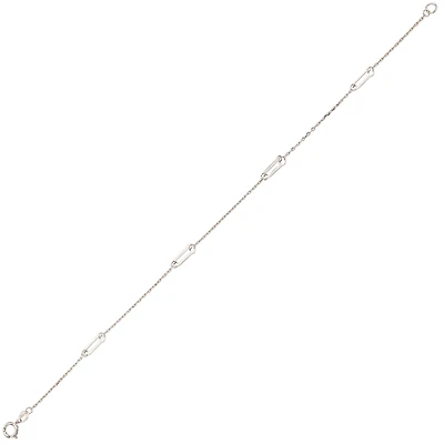 10K WHITE GOLD BRACELET - 7.25''