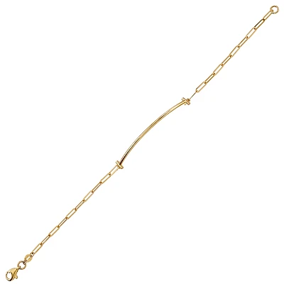 10K YELLOW GOLD BRACELET - 7.25''