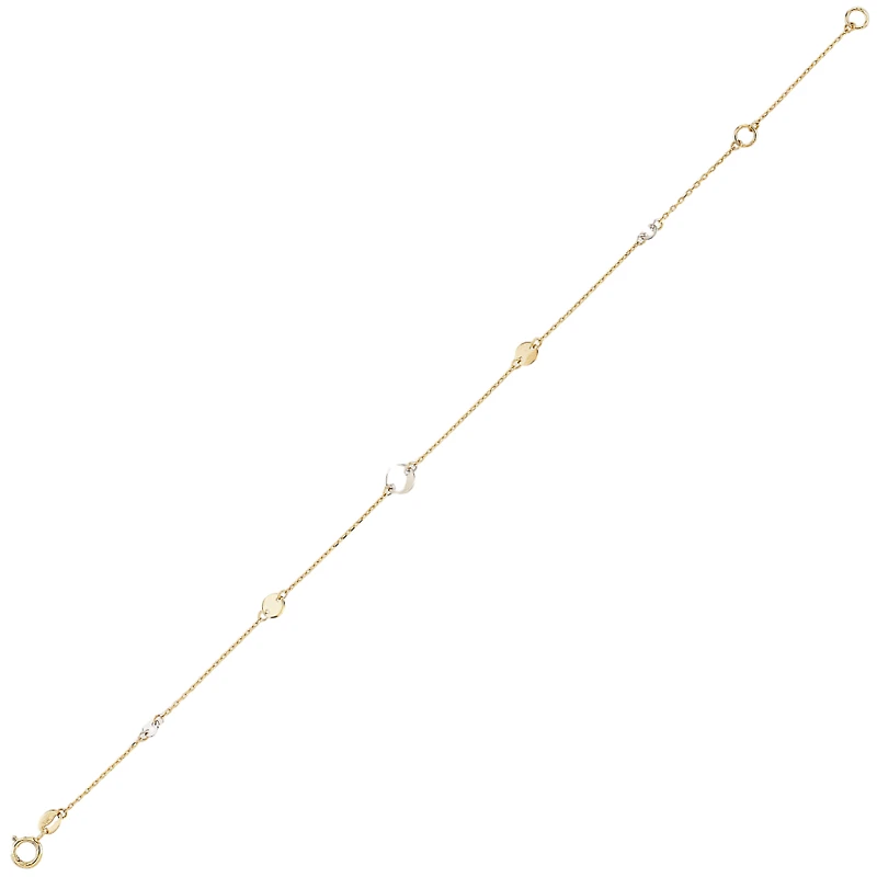 10K 2-TONE GOLD BRACELET