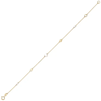 10K 2-TONE GOLD BRACELET