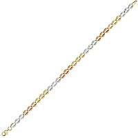 BRACELET EN OR 3 TONS 10K - 7.25''