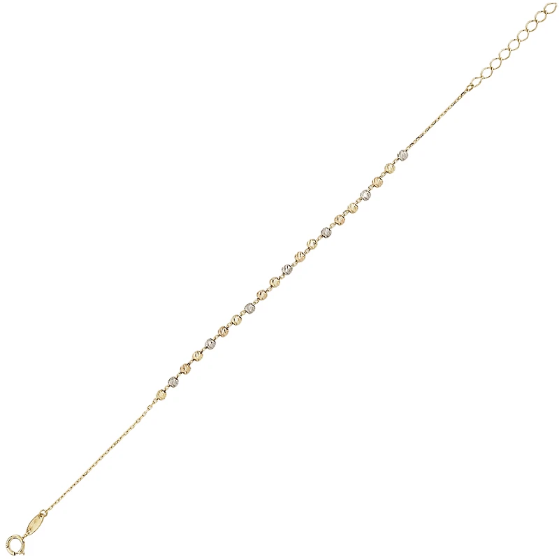 10K 3 TONE GOLD BRACELET