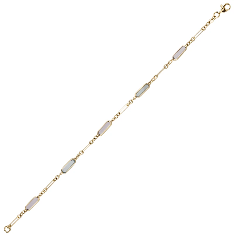 10K YELLOW GOLD BRACELET - 7.5''
