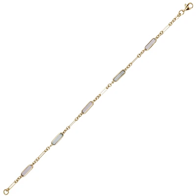 10K YELLOW GOLD BRACELET - 7.5''