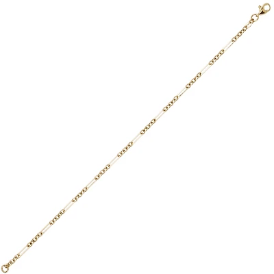 10K YELLOW GOLD BRACELET - 7.5''
