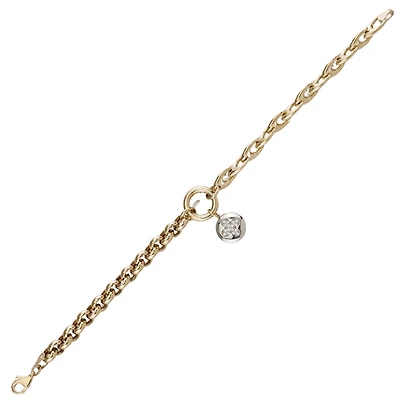 10K 2 TONE GOLD BRACELET