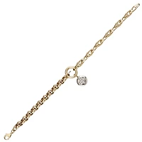 10K 2 TONE GOLD BRACELET
