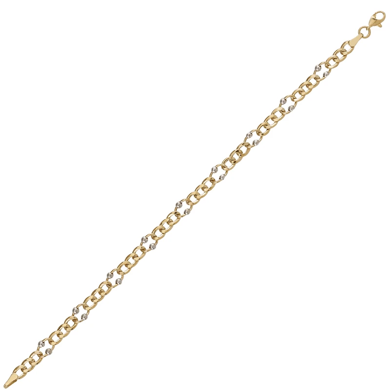 10K YELLOW GOLD BRACELET - 7.5''