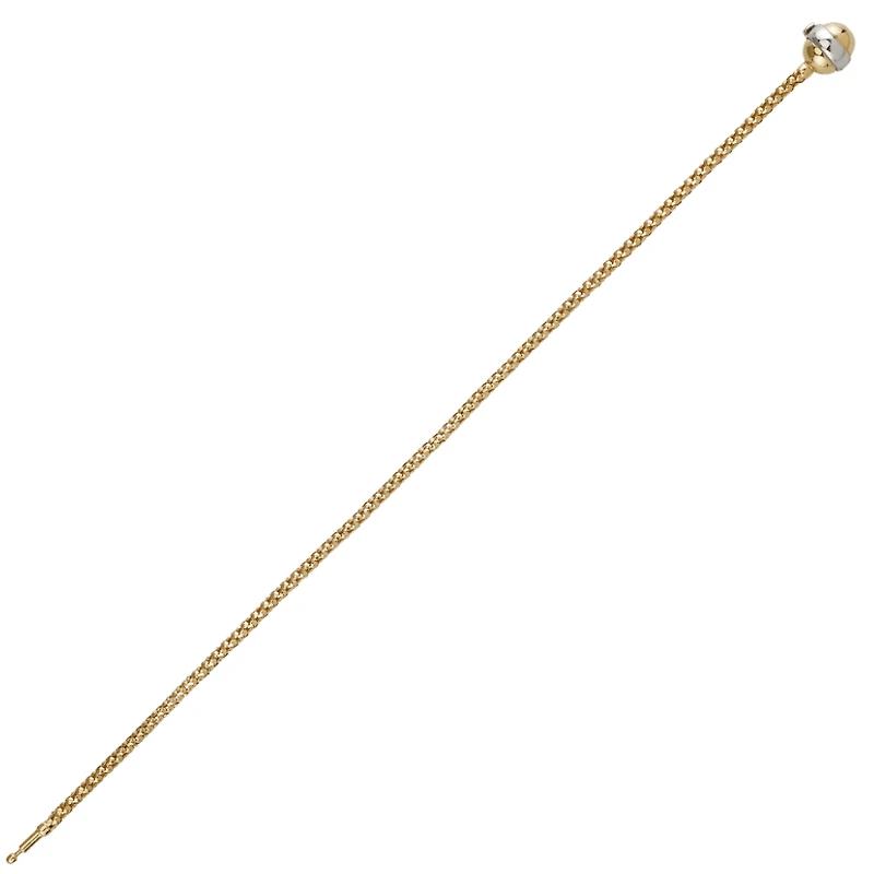 10K 2 TONE GOLD BRACELET - 7.5''