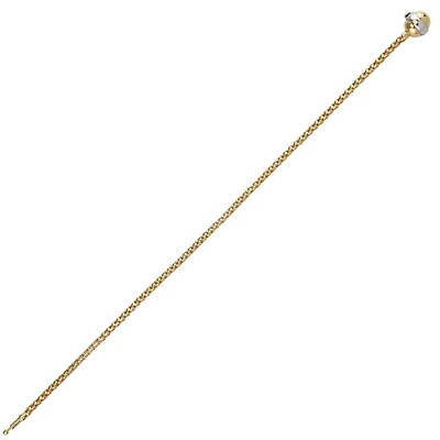 10K 2 TONE GOLD BRACELET - 7.5''