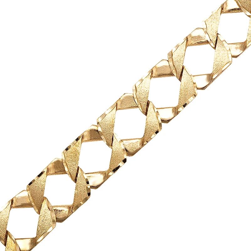 10K GOLD BRACELET 8.5'' X 10MM