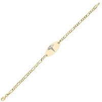 BRACELET OR 2 TONS 10K - 7.5''