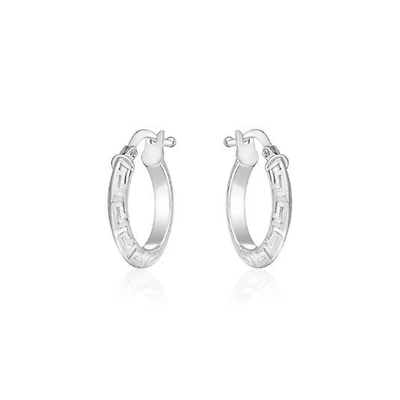 ANNEAUX 10MM EN OR BLANC 10K