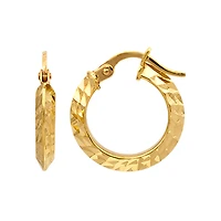 10K YELLOW GOLD HOOPS - 10MM