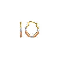 10K TRIGOLD EARRINGS