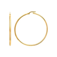 10K YELLOW GOLD EARRINGS- 35MM