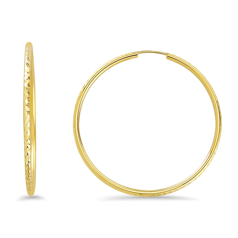 BOUCLES D’OREILLES EN OR 10K- 40MM