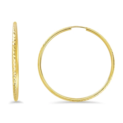 10K GOLD EARRINGS- 40MM