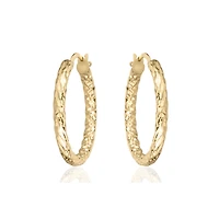 ANNEAUX 20MM EN OR JAUNE 10K