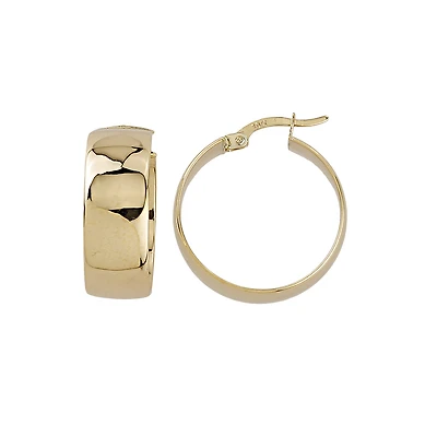 ANNEAUX OR JAUNE 10K- 20MM