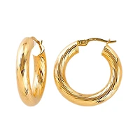 ANNEAUX 15MM EN OR JAUNE 10K